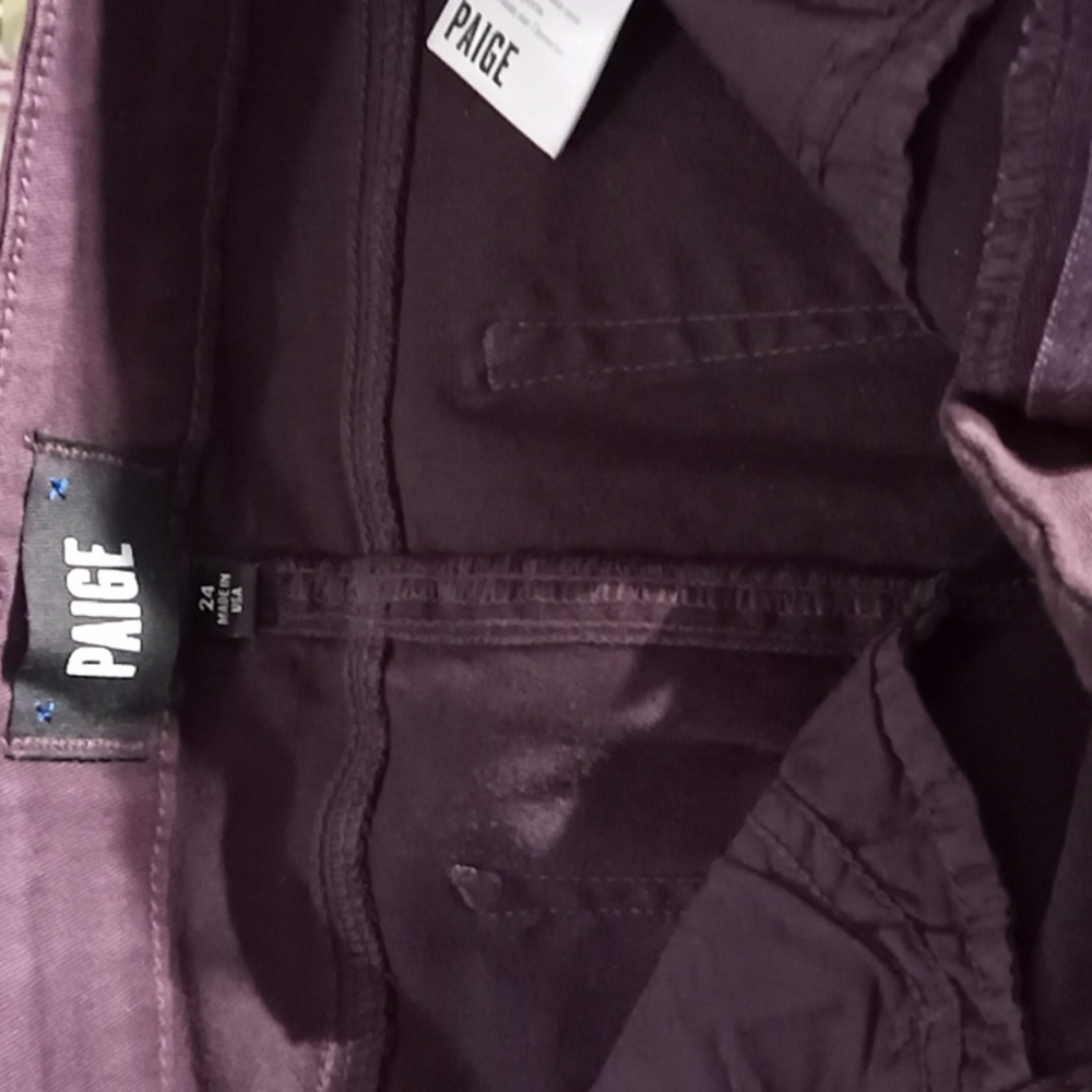 Paige jeans,color Wine Red - Picture 6 of 10